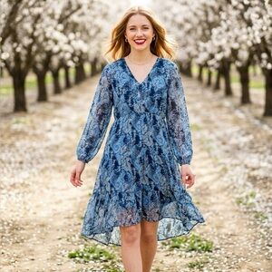 Joie Limited Edition Floral Parisian Paisley Printed Maxi High Low Dress